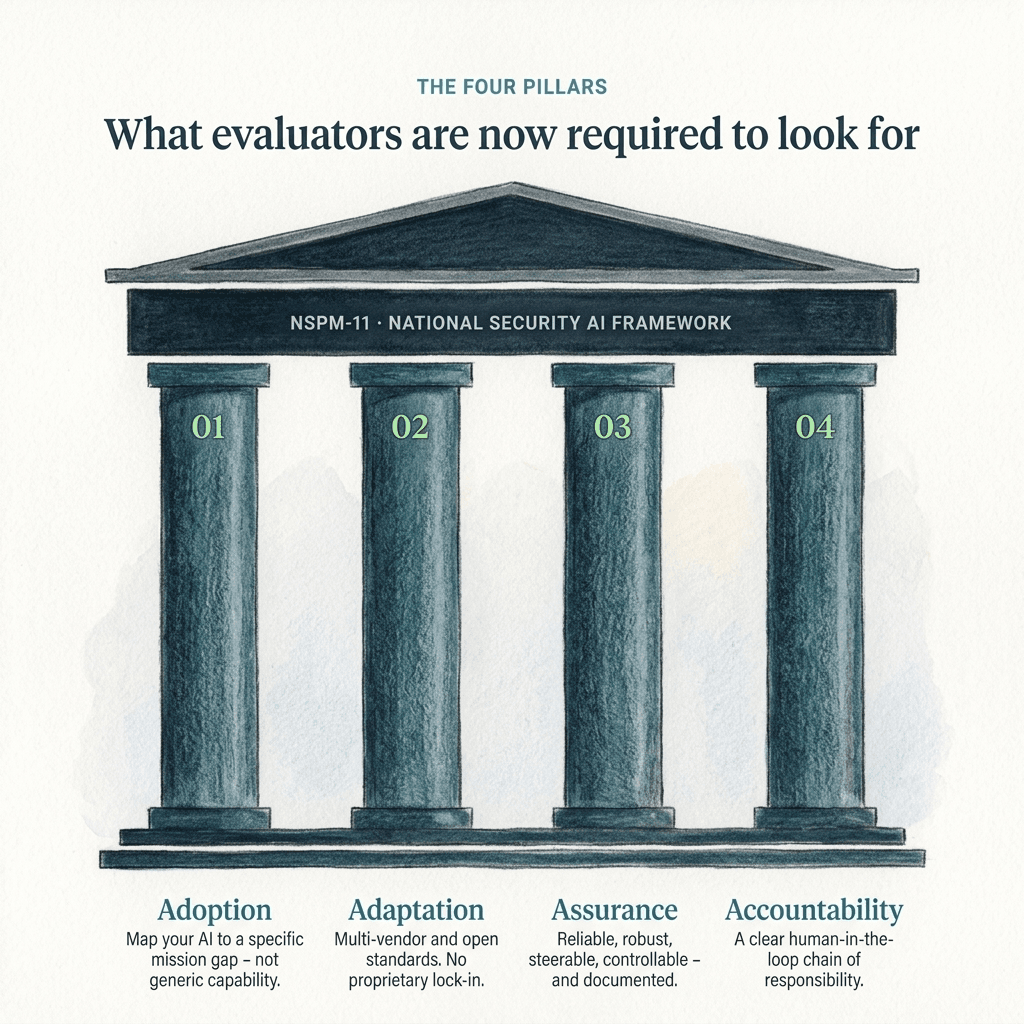The Four Pillars — What evaluators are now required to look for under NSPM-11