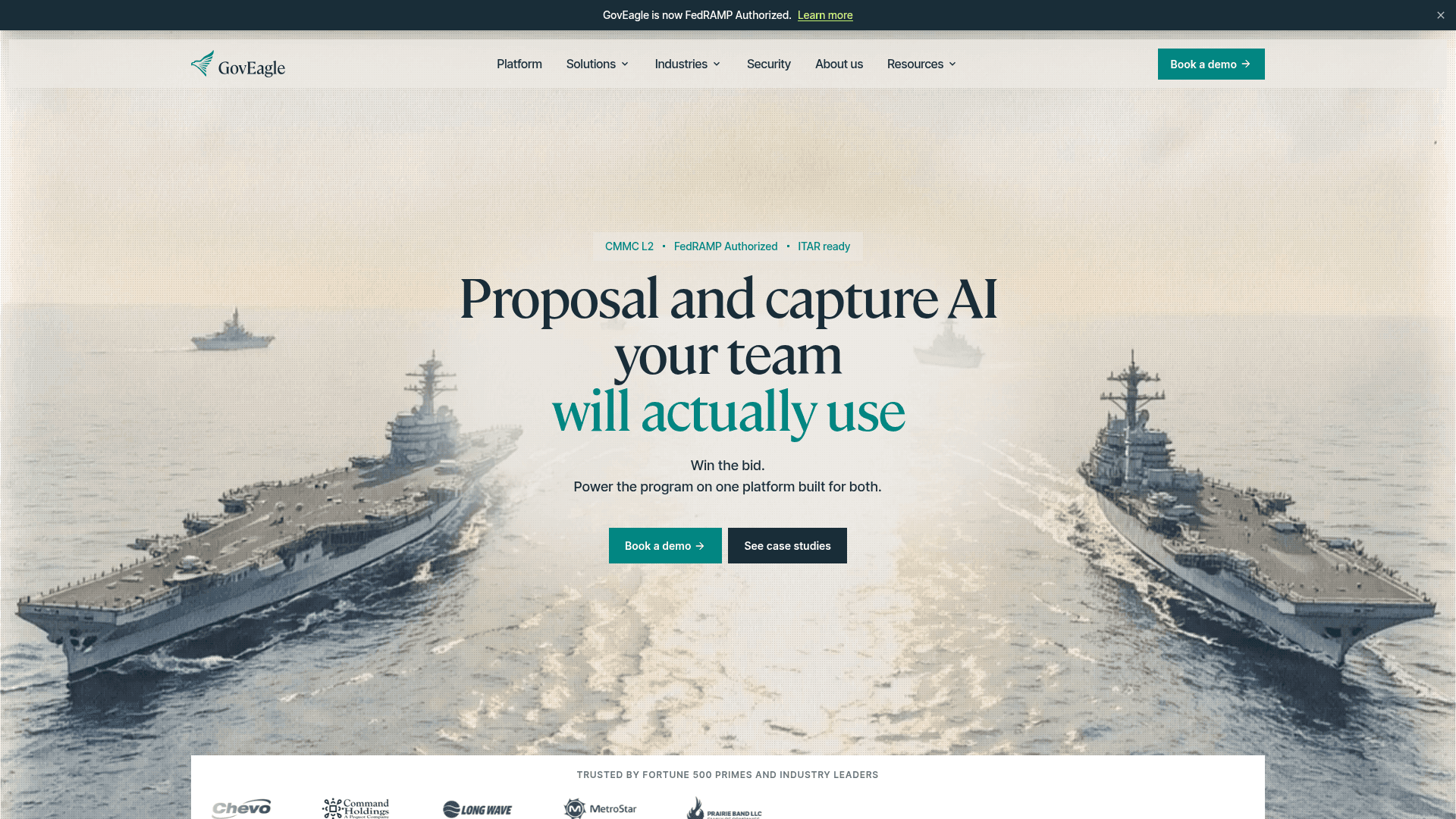 Screenshot of https://www.goveagle.com